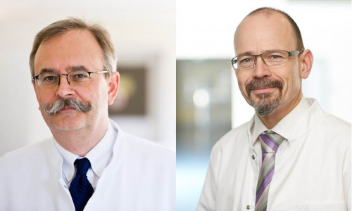 Prof. Dr. Ernst-Rüdiger Kuse und Dr. Volker Degenhardt. Foto: Klinikum