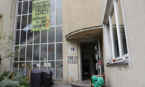 Das Studentenwohnheim in der Gaußstraße 16 steht vor der Schließung. Foto: Braumann