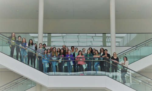 Am Zukunftstag haben 29 Mädchen aus ganz Niedersachsen die Grüne Fraktion im Landtag besucht. Foto: Die Grünen