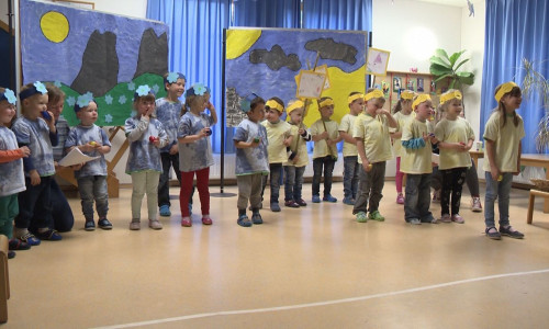 Die Kinder trugen ihr Musical vor. Fotos. Privat