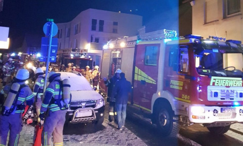 Am heutigen Abend mussten die Einsatzkräfte zu einem gemeldeten Feuer in der Heinrich-Jasper-Straße anrücken. Fotos: Kirsten Fricke/Feuerwehr Schöningen