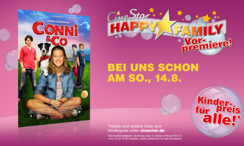 Happy Family-Vorpremiere von "Conni & Co." im CineStar. Foto: CineStar