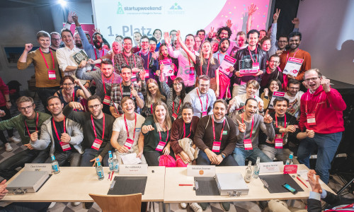 Die 80 Teilnehmer des Startup Weekends und die rund 300 Gäste der Pitch Night Braunschweig feierten den Ideenreichtum der Region. Foto: borek.digital