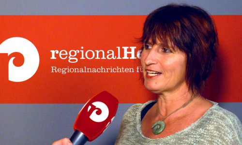 Stefanie Weigand (Bündnis 90 / Die Grünen) im regionalHeute.de-Studio. Video/Foto: Jan Weber