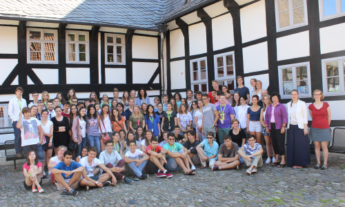 73 Teilnehmerinnen und Teilnehmer eines Sprachkurs des Goethe-Instituts  Göttingen sind derzeit auf Sprachreise in Goslar unterwegs. Am Dienstag wurden sie von Bürgermeisterin Renate Lucksch empfangen. Fotos: ANke Donner 