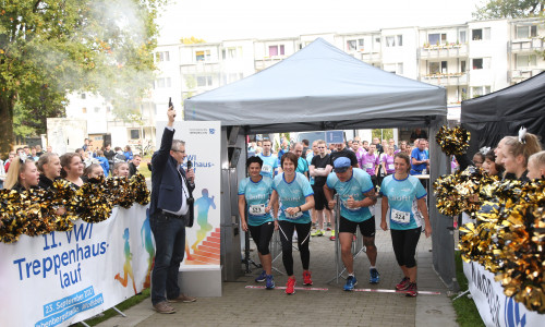 Insgesamt 604 Läuferinnen und Läufer haben sich im Vorfeld zum 12. VWI Treppenhauslauf am 22. September angemeldet. Foto: Volkswagen Immobilien GmbH