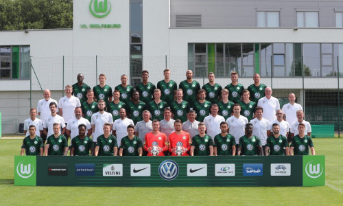 Der aktuelle Kader des VfL Wolfsburg. Foto: Agentur Hübner