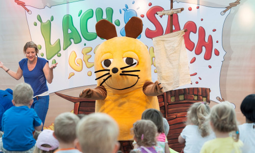 Kinder können die bekannte Maus am 4. Mai live erleben. Foto: Terbrüggen Show Produktion GmbH