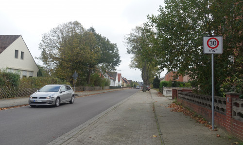 Die Walbecker Straße ist eine der neuen Tempo 30 Zonen.Foto/Grafik: Gemeinde Grasleben