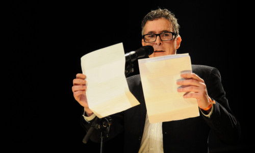 Volker Strübing, Deutsche Meister im Poetry Slam, Foto: Uwe Lehmann 