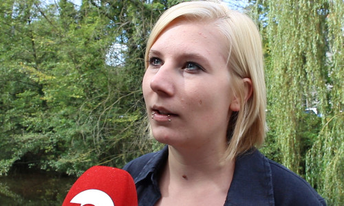 Die Grüne Landtagsabgeordnete Imke Byl nahm am Wochenende an Anti-Kohle-Protesten teil. Foto: regionalHeute.de