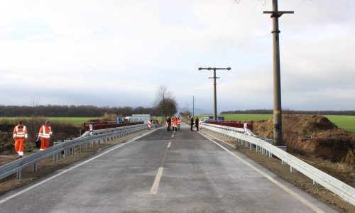 Die K 1-Brücke verschlang höhere Kosten als gedacht. Archivfoto: Anke Donner