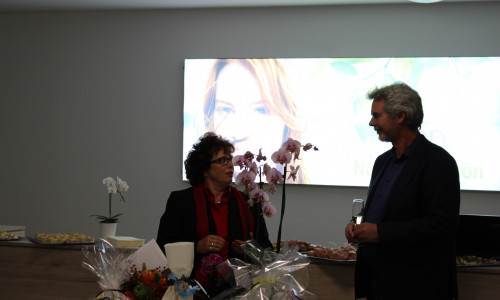 Renate Lucksch und Carl-Michael Diedrich sprachen über Unternehmergeist und Mut. Foto: Nino Milizia