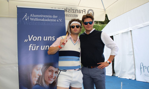 Die Organisatoren des Festes: Fabian Haars (links) und Lucas Schubert vom Alumni-Verein. Foto: Welfenakademie