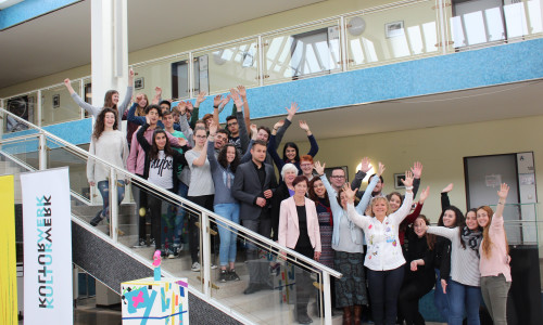 Bei einem offiziellen Empfang wurden die Schüler in Wolfsburg begrüßt. Foto: Sandra Zecchino