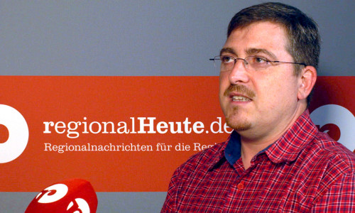 Thomas Schlick (AfD) im regionalHeute.de-Studio. Video/Foto: Jan Weber