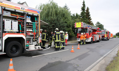 Die Feuerwehr musste zwei Personen retten. Foto: Rudolf Karliczek