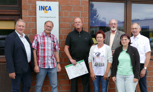 Frank Oesterhelweg (links) besuchte die Firma INCA. Foto: CDU