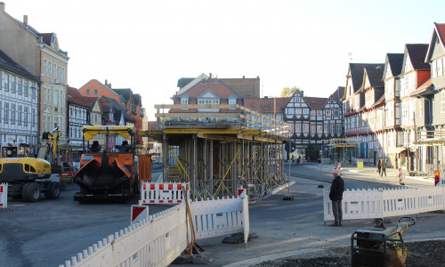 Am 13. Dezember soll der Kornmarkt wieder für den Verkehr freigegeben werden. Foto/Video: Jan Borner