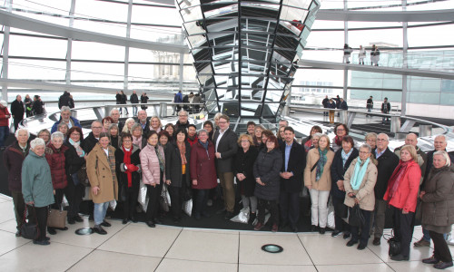 50 Bürgerinnen und Bürger aus Braunschweig konnten sich die Arbeit im Bundestag aus der Nähe ansehen. Foto: CDU