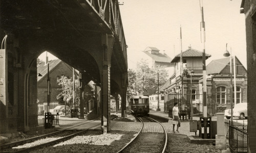 Der Ilseder Bahnhof an der Jägerstraße, 1960er Jahre. Foto: Stadtarchiv Peine