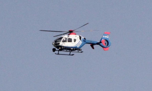 Der Hubschrauber suchte am Samstag nach der Vermissten. Fotos: Stadtfeuerwehrverband Goslar