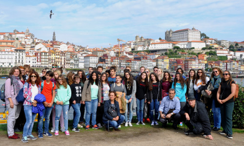 40 Schülerinnen und Schüler aus ganz Europa trafen sich zum Erasmus-Projekt in Portugal. Foto: Privat