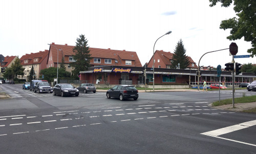 Diese Kreuzung soll 2020 zum Kreisverkehr umgebaut werden. Foto: Alexander Dontscheff