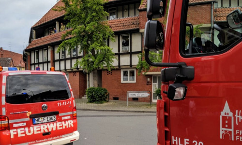 Die Feuerwehr kam, um das Wasser abzustellen. Foto: Feuerwehr Helmstedt