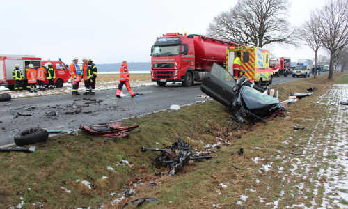 In der Nähe von Jembke kam es zu einem schweren Unfall. Foto: Christoph Böttcher