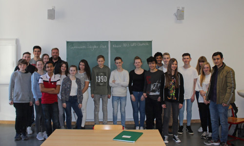 Die Klasse 8fl3 vom Gymnasium Salzgitter-Bad interessierte sich für die Pressearbeit. Foto: Alexander Panknin
