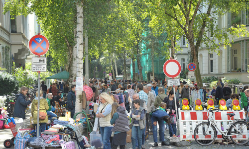 Am 13. August findet in der  Bernerstraße ein Flohmarkt statt. Foto: Maike Kempf