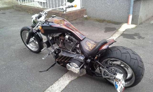 Hier sehen Sie das gestohlene Motorrad. Foto: Polizei.
