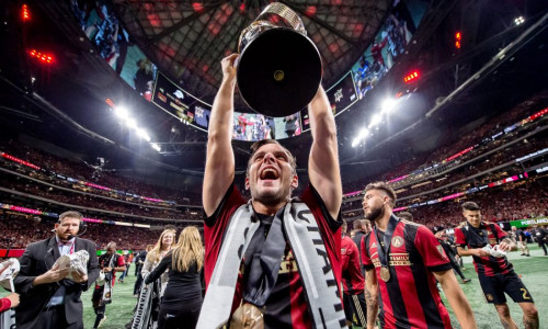 Am Ziel der Träume: Kevin Kratz ist Meister im Major League Soccer 2018. Foto: Atlanta FC/oh