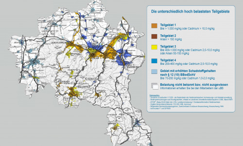 Diese Karte zeigt die unterschiedlichen Belastungsgrade. Grafik: Landkreis Goslar
