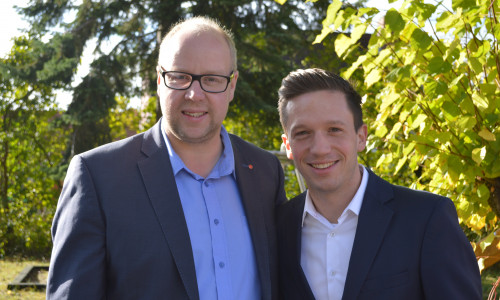 Jörn Domeier (li.) und Falko Mohrs. Foto: SPD