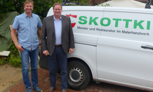 Mark Skottki (links) und Marcus Bosse. Foto: SPD