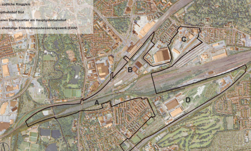 Stadtumbaugebiet Bahnstadt. Karte: Stadt Braunschweig
