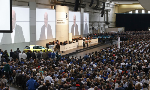 Zur Betriebsversammlung werden wieder mehrere tausend Mitarbeiter erwartet. Foto: VW-Betriebsrat