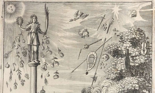 Bild: Johann Klaj: Geburtstag deß Friedens (Titelkupfer), Nürnberg 1650