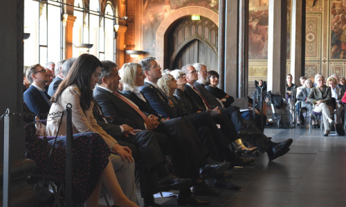Die Ehrengäste während der Preisverleihung des Kaiserrings. Foto: Stadt Goslar