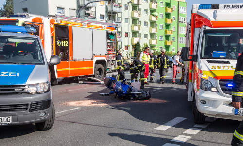 Die Unfallstelle auf der Kattowitzer Straße. Fotos: Rudolf Karliczek