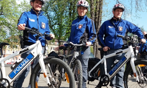 Beamtinnen und Beamte der Fahrradstaffel der Polizei Braunschweig. Foto: Polizei