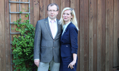 Stefan Marzischewski-Drewes und Rabea Wölk werden bei der Landtagswahl 2018 für die AfD in den Wahlkreisen 5 und 6 kandidieren. Foto: Eva Sorembik