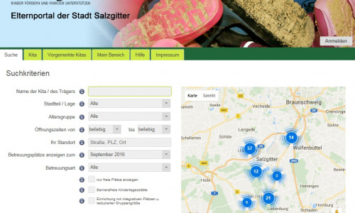 Elternportal der Stadt Salzgitter. Foto: Stadt Salzgitter