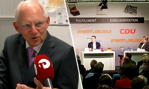 „Die Welt darf nicht aus den Fugen geraten!” Dr. Wolfgang Schäuble gegenüber regionalHeute.de. Fotos/Video: Henrick Grotjahn (CDU)/André Ehlers 