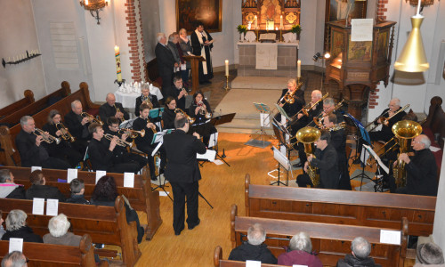 Der Sprengelposaunenchor sorgte für die musikalische begleitung. Foto: Evangelisch-Lutherischer Kirchenkreis Peine