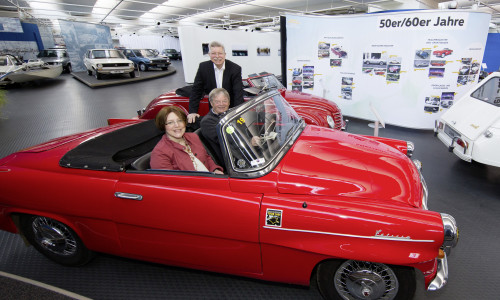 Cabriofans kommen im AutoMuseum momentan auf ihre Kosten. Foto: Volkswagen