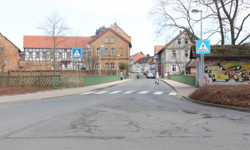 Die Arbeiten an der Marktstraße sollen voraussichtlich bis zum Ende der Osterferien am 2. April abgeschlossen sein. Foto: Jan Borner