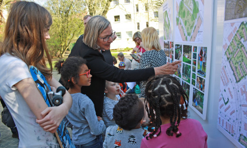 Alle Kinder, Eltern und Anwohner können Ideen einbringen – Förderung durch das Programm „Soziale Stadt - Donauviertel“. Foto: Nibelungen-Wohnbau-GmbH Braunschweig